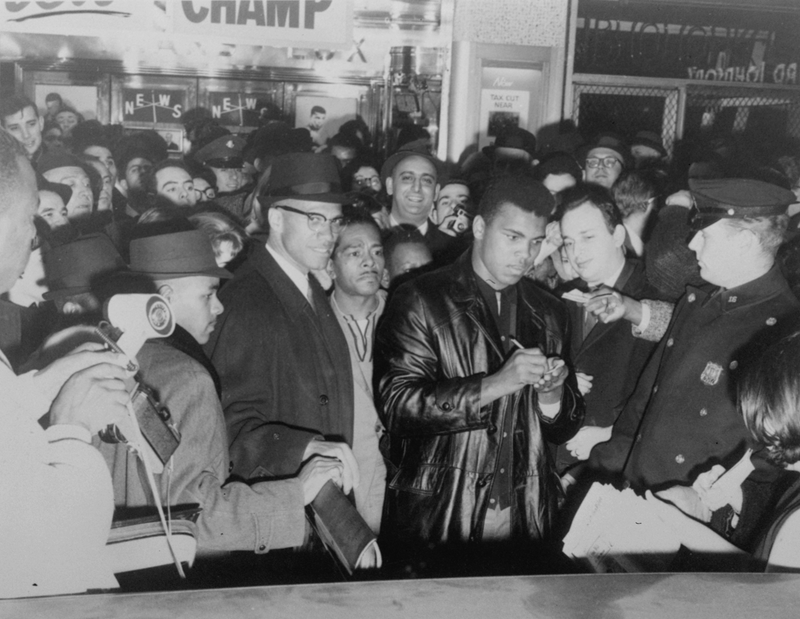 Muhammad Ali with Malcolm X in 1964. Photo credit: AP